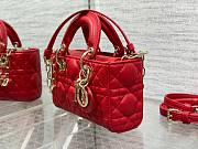 	 Bagsaaa Dior Lady D - Joy Micro Red Bag - 16 x 9 x 5 cm - 3