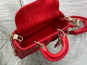 	 Bagsaaa Dior Lady D - Joy Micro Red Bag - 16 x 9 x 5 cm - 2