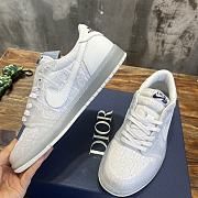 Bagsaaa Nike x Dior Dunk Low White Sneakers - 4