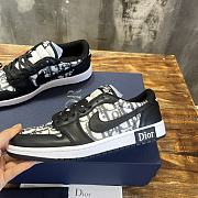 	 Bagsaaa Nike x Dior Dunk Low White and Black Sneakers - 1