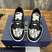 	 Bagsaaa Nike x Dior Dunk Low White and Black Sneakers - 2