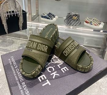 Bagsaa Dior Dway Green Sandals