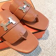 Bagsaaa Hermes Elixir Sandal Brown Leather - 2