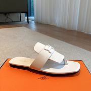 	 Bagsaaa Hermes Elixir Sandal White Leather - 6