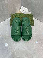 	 Bagsaaa Gucci Interlocking G Slides Green - 1