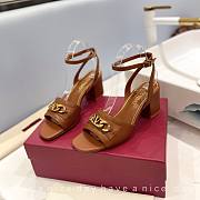 	 Bagsaaa Valentino Brown Sandals - 1