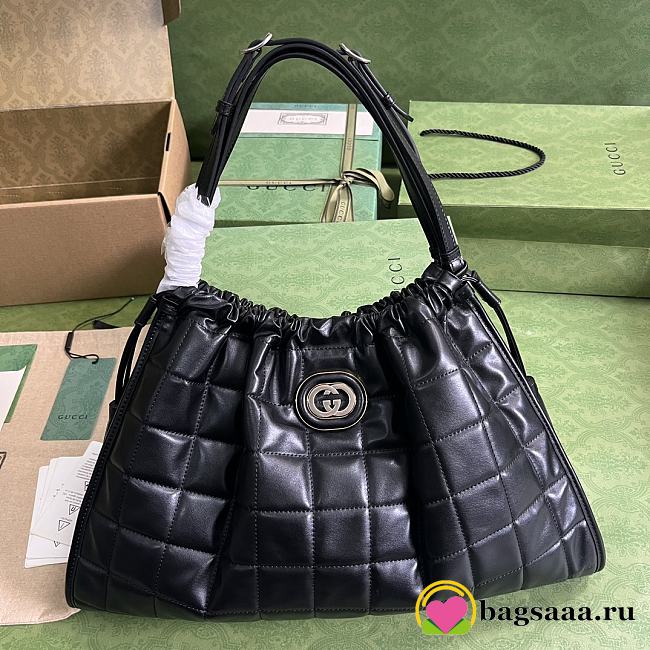 Bagsaaa Gucci Deco large black tote bag - 43x 28x 8cm - 1