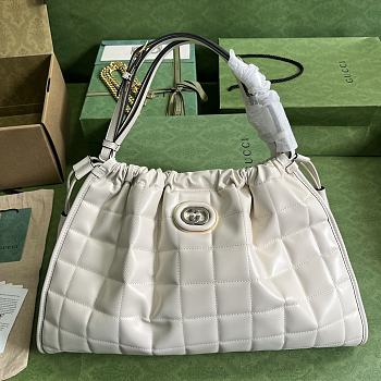 	 Bagsaaa Gucci Deco large white tote bag - 43x 28x 8cm