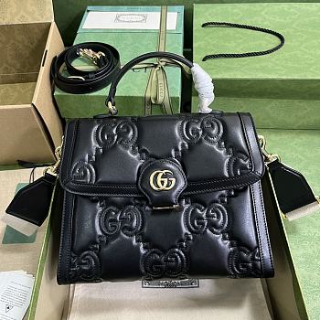 Bagsaaa GG Matelassé black handbag - 25.5x 20.5x 12.5cm