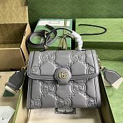 	 Bagsaaa GG Matelassé gray handbag - 25.5x 20.5x 12.5cm - 1
