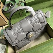 	 Bagsaaa GG Matelassé gray handbag - 25.5x 20.5x 12.5cm - 6