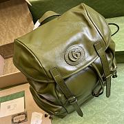 	 Bagsaaa Gucci Leather Double G backpack green - 38x 44x 15cm - 3