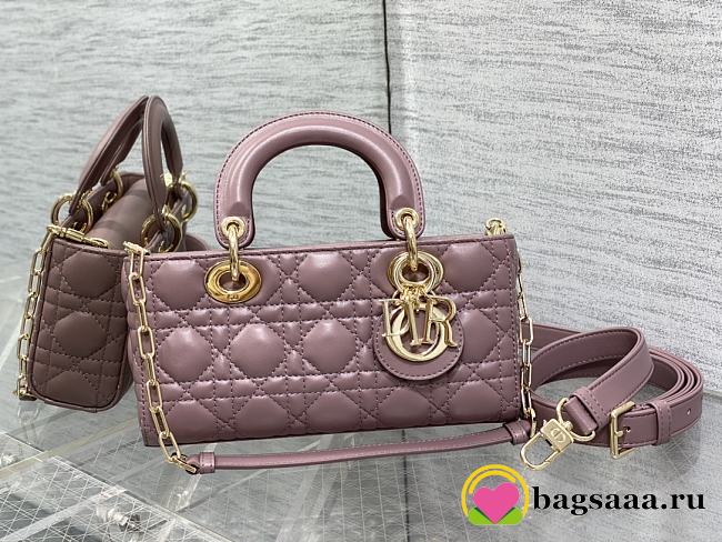 Bagsaaa Dior Lady D - Joy Medium Pink Bag - 26 x 13.5 x 5 cm - 1