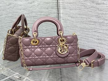 Bagsaaa Dior Lady D - Joy Medium Pink Bag - 26 x 13.5 x 5 cm