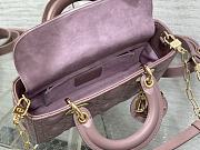 Bagsaaa Dior Lady D - Joy Medium Pink Bag - 26 x 13.5 x 5 cm - 6