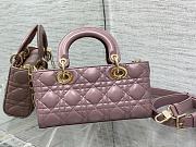 Bagsaaa Dior Lady D - Joy Medium Pink Bag - 26 x 13.5 x 5 cm - 2