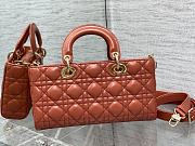 	 Bagsaaa Dior Lady D - Joy Medium Rusted Colored Bag - 26 x 13.5 x 5 cm - 5