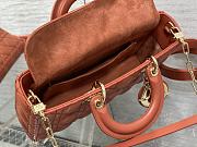 	 Bagsaaa Dior Lady D - Joy Medium Rusted Colored Bag - 26 x 13.5 x 5 cm - 4