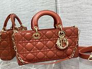 	 Bagsaaa Dior Lady D - Joy Medium Rusted Colored Bag - 26 x 13.5 x 5 cm - 3