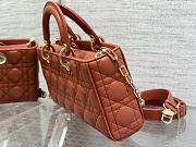 	 Bagsaaa Dior Lady D - Joy Medium Rusted Colored Bag - 26 x 13.5 x 5 cm - 2