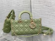 	 Bagsaaa Dior Lady D - Joy Medium Ethereal Green Bag - 26 x 13.5 x 5 cm - 1