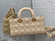 Bagsaaa Dior Lady D - Joy Medium Beige Bag - 26 x 13.5 x 5 cm - 3