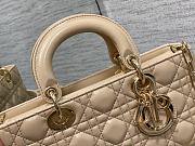 Bagsaaa Dior Lady D - Joy Medium Beige Bag - 26 x 13.5 x 5 cm - 4