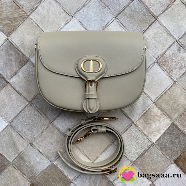 	 Bagsaaa Dior Medium Bobby Grey Bag - 22 x 17 x 6 cm - 1