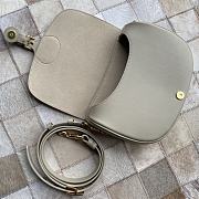 	 Bagsaaa Dior Medium Bobby Grey Bag - 22 x 17 x 6 cm - 2