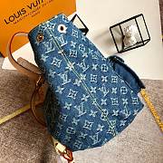 Bagsaaa Louis Vuitton Denim Backpack - 28.5z27.4x20cm - 6