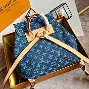 Bagsaaa Louis Vuitton Denim Backpack - 28.5z27.4x20cm - 5