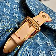Bagsaaa Louis Vuitton Denim Backpack - 28.5z27.4x20cm - 2