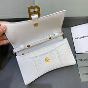 Bagsaaa Balenciaga Hourglass Wallet On Chain White Bag - 19cm - 3