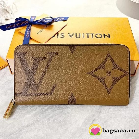 Bagsaaa Louis Vuitton Zippy Wallet Giant Monogram Reverse coated canvas - 19.5 x 10.5 x 2.5 cm - 1