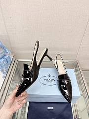 	 Bagsaaa Prada Patent black leather slingbacks (45 mm) - 5