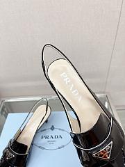 	 Bagsaaa Prada Patent black leather slingbacks (45 mm) - 6