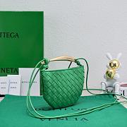 	 Bagsaaa Bottega Veneta Sardine Top Handle Green Bag - 20*12*2.5cm - 3