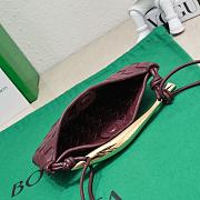 	 Bagsaaa Bottega Veneta Sardine Top Handle Burgundy Bag - 20*12*2.5cm - 3