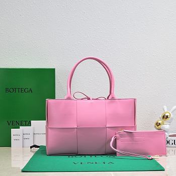 Bagsaaa Bottega Veneta Arco Tote Pink Bag - 36*24*12cm