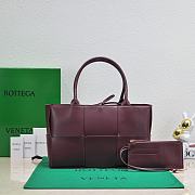 	 Bagsaaa Bottega Veneta Arco Tote Burgundy Bag - 36*24*12cm - 1