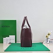 	 Bagsaaa Bottega Veneta Arco Tote Burgundy Bag - 36*24*12cm - 5