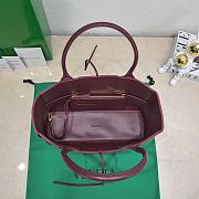 	 Bagsaaa Bottega Veneta Arco Tote Burgundy Bag - 36*24*12cm - 4