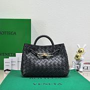 Bagsaaa Bottega Veneta Andiamo Medium black leather tote bag - 19*25*10.5cm - 1