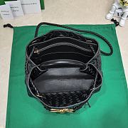 Bagsaaa Bottega Veneta Andiamo Medium black leather tote bag - 19*25*10.5cm - 4