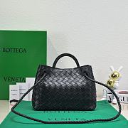 Bagsaaa Bottega Veneta Andiamo Medium black leather tote bag - 19*25*10.5cm - 3