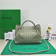 	 Bagsaaa Bottega Veneta Andiamo Medium light green leather tote bag - 19*25*10.5cm - 6