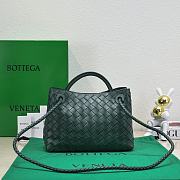 	 Bagsaaa Bottega Veneta Andiamo Medium dark green leather tote bag - 19*25*10.5cm - 6