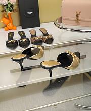 	 Bagsaaa YSL Gold Mules - 4