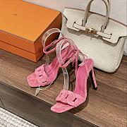 	 Bagsaaa Hermes Chaine Dancre Pink Sandals - 1