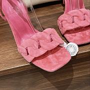	 Bagsaaa Hermes Chaine Dancre Pink Sandals - 6